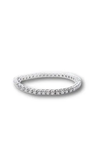 10 Carat DIAMOND TENNIS Bracelet in White Gold