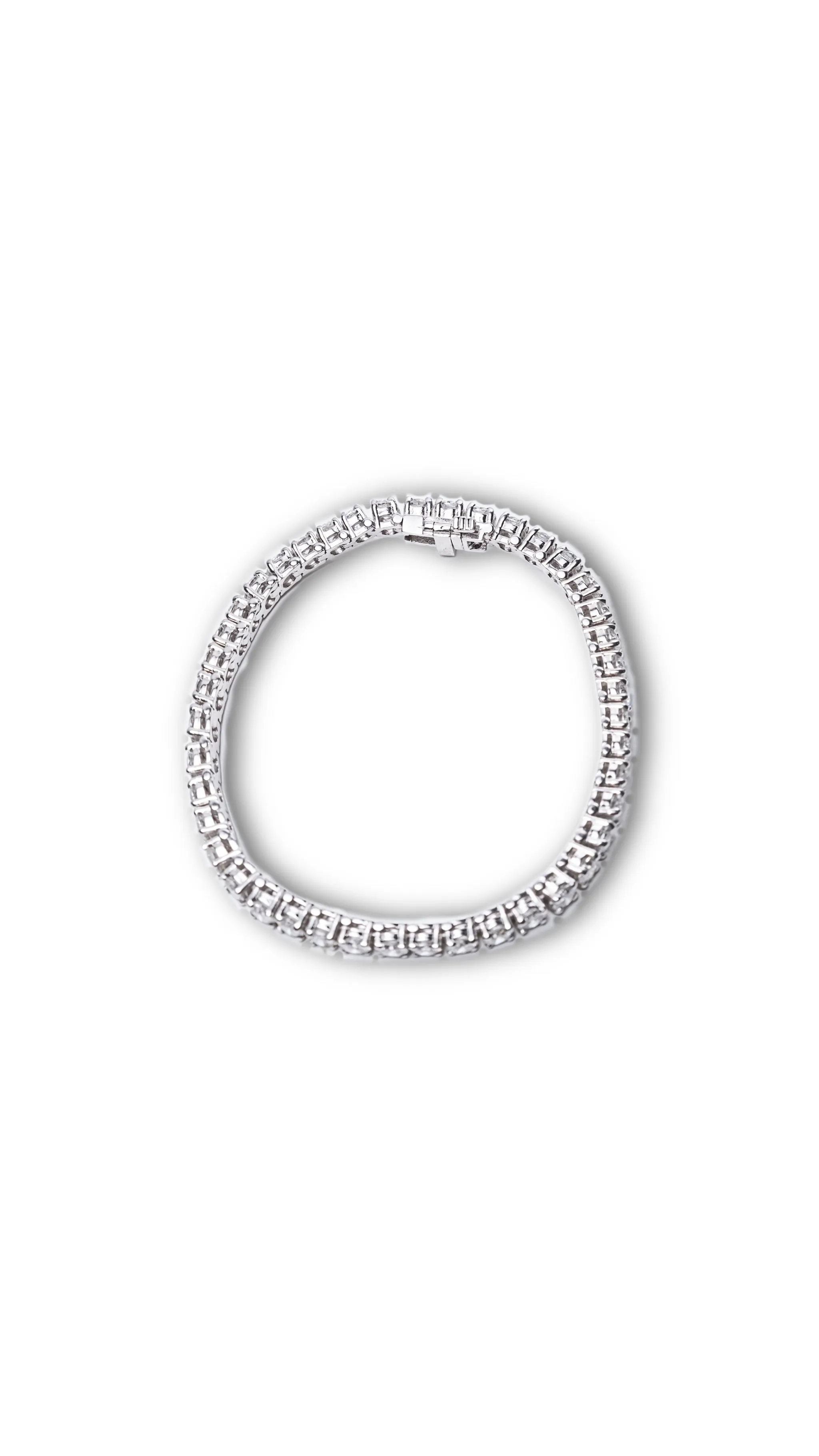 10 Carat DIAMOND TENNIS Bracelet in White Gold