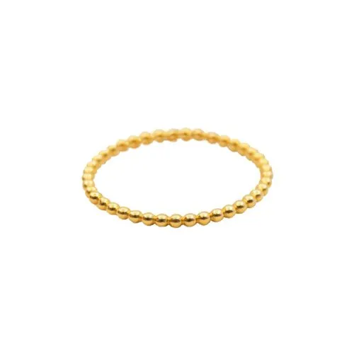 10K Gold Delicate Bead Ring