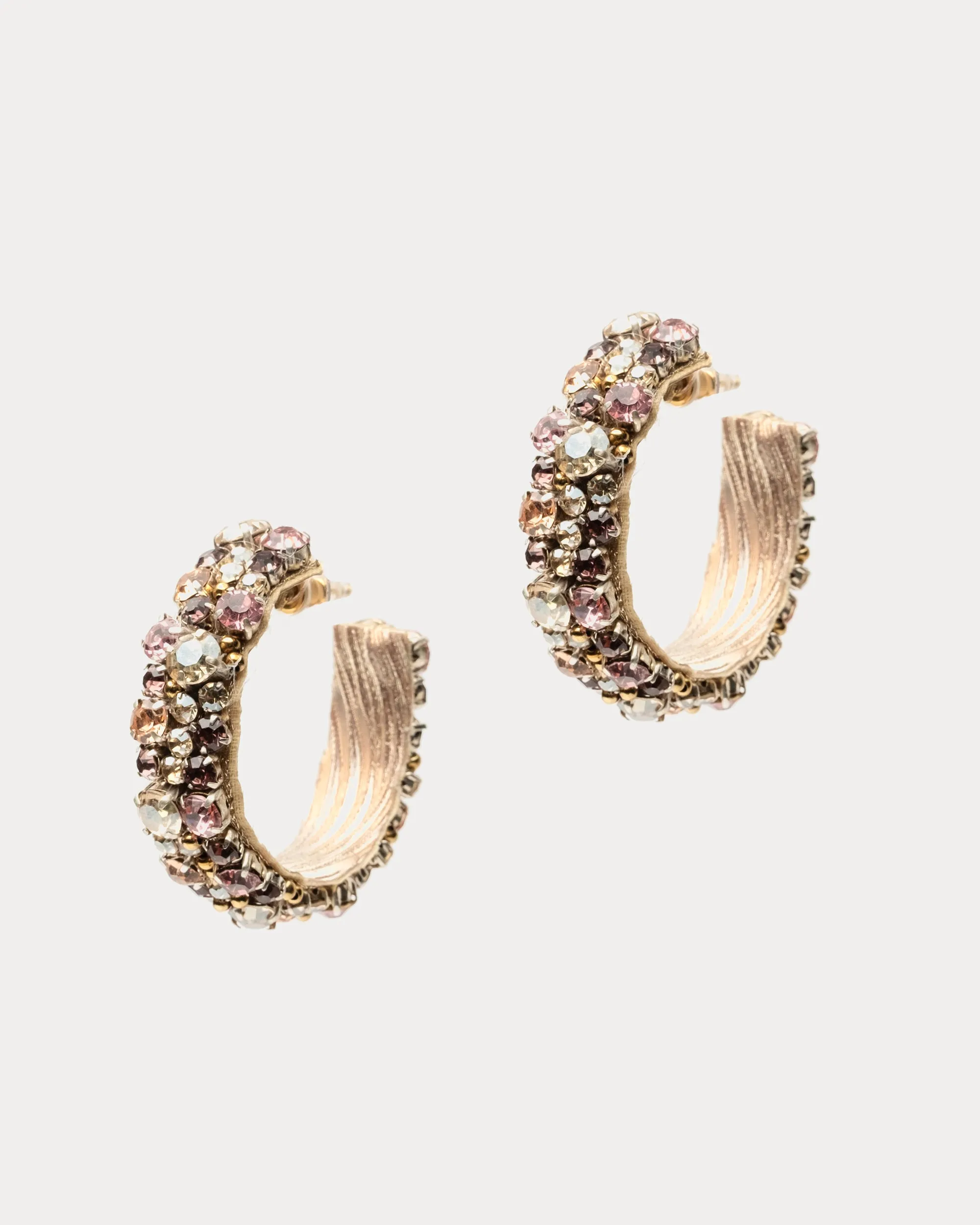 Adelpha Beaded Earrings Peach