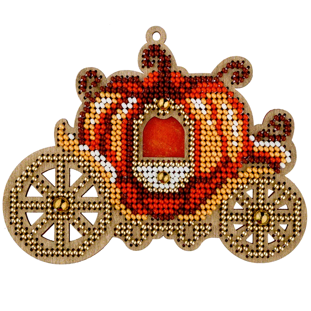 Bead embroidery kit on wood FLK-384