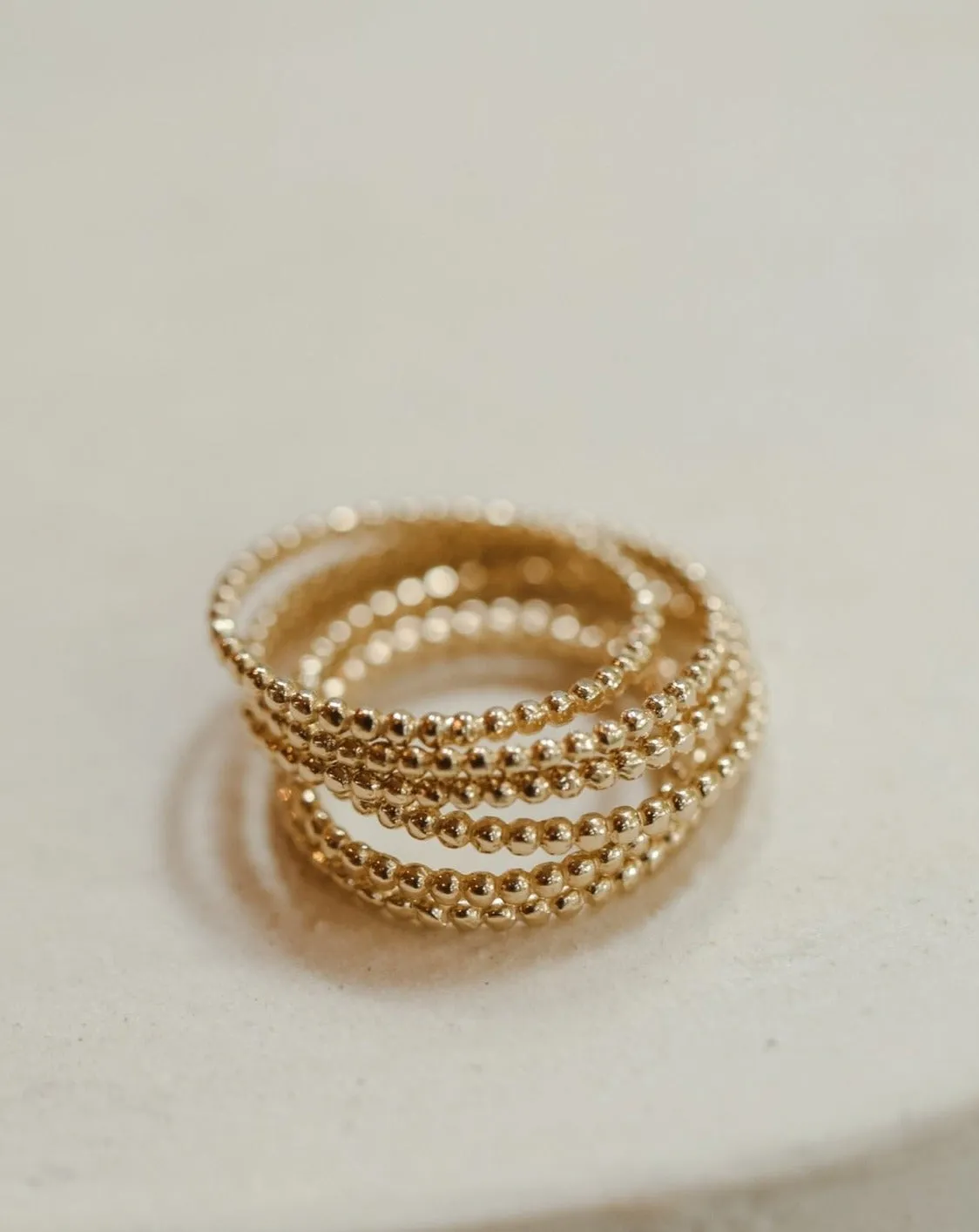 Beaded Band - 10k Solid Gold