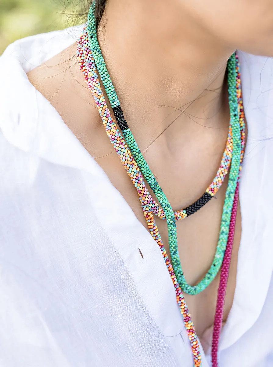 beaded necklace embrace