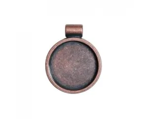 Bezel Pendant - Circle - 30mm - 1 piece