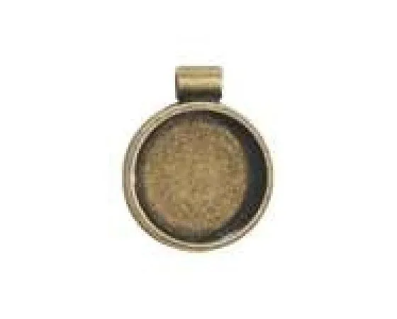 Bezel Pendant - Circle - 30mm - 1 piece