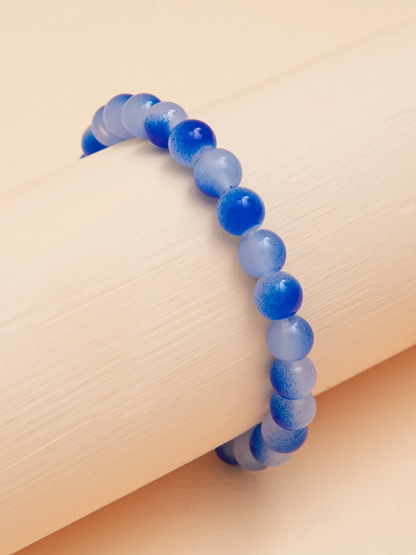 Blue Ombre Beaded Bracelet Stackable Stretch Bracelets Creative Beads Design