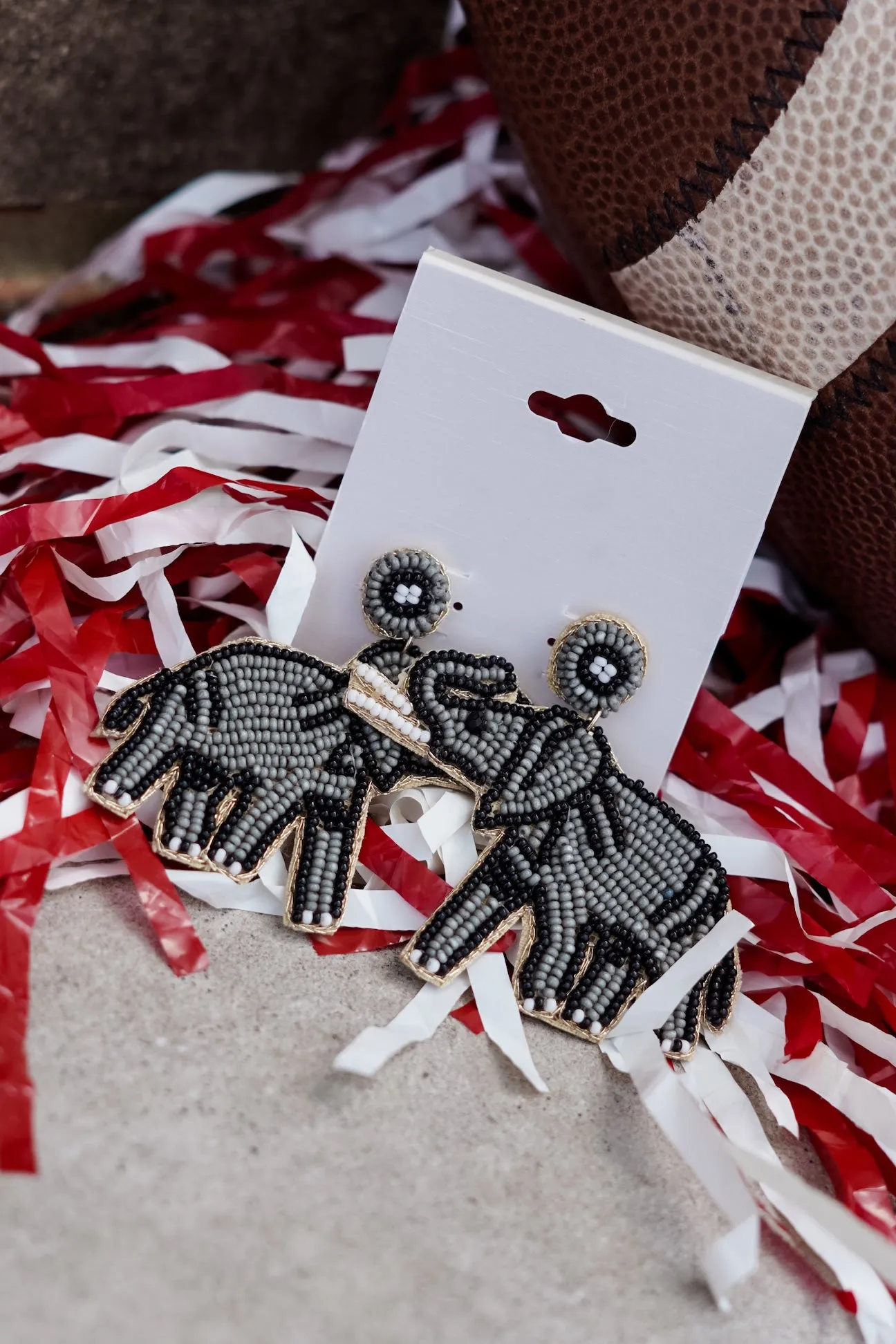 Bryant Beaded Elephant Earrings