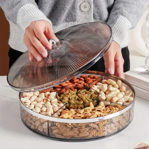 Clear Amber Gray Candy Server with Lid Versatile Party Supply