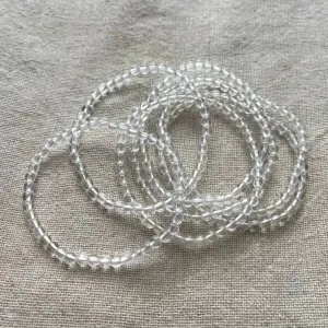 Clear Quartz 4mm Beaded Bracelet - Master Healer