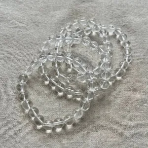 Clear Quartz 8mm Beaded Bracelet - Master Healer