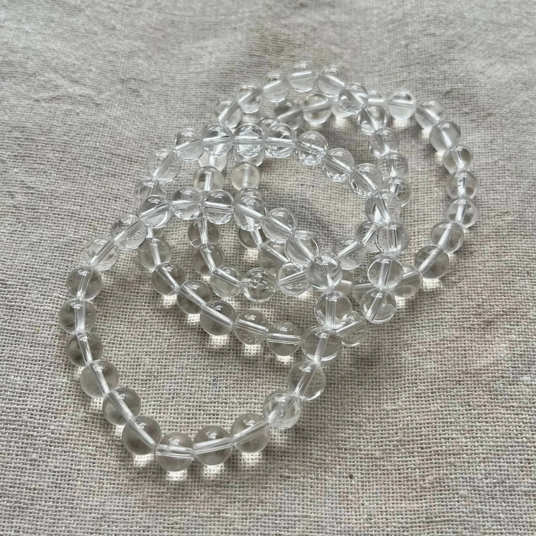 Clear Quartz 8mm Beaded Bracelet - Master Healer