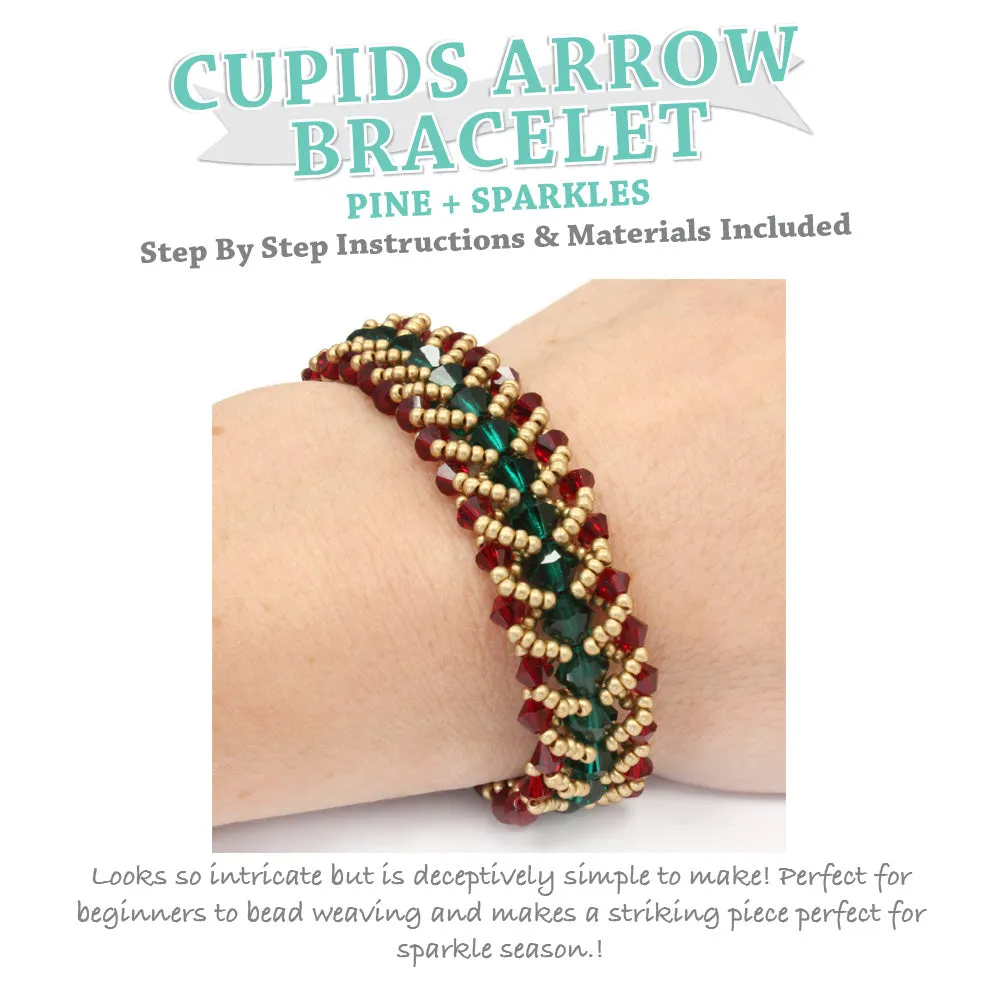 Cupids Arrow Bracelet Kit Pine and Sparkle