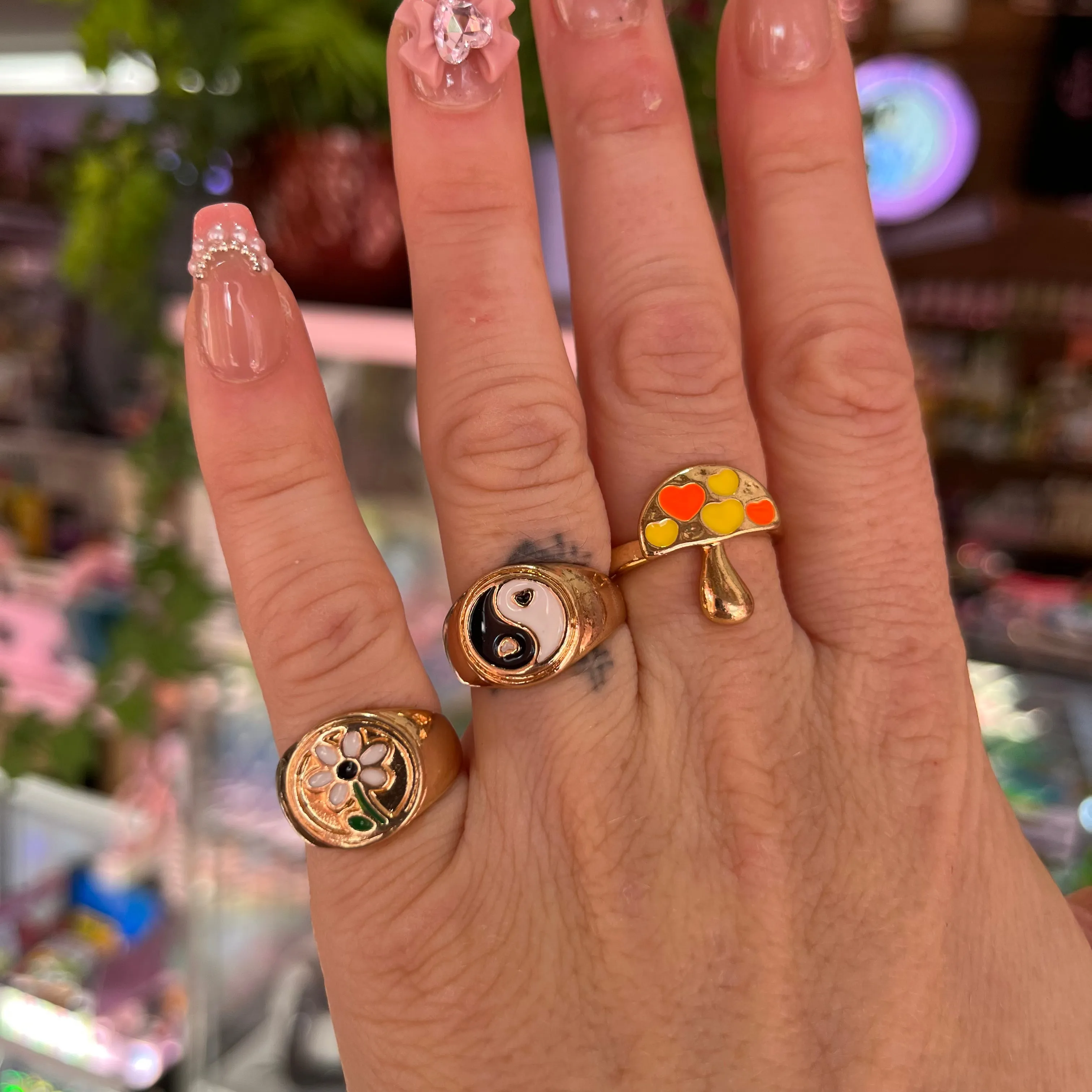 Cute Enamel Rings