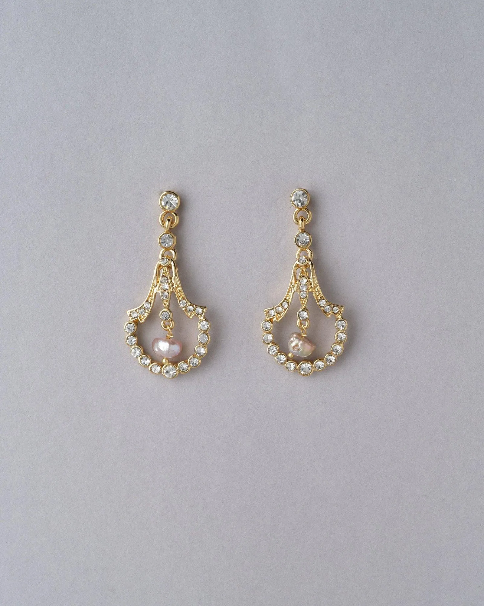 Delicate Stone Studded Hang Earring