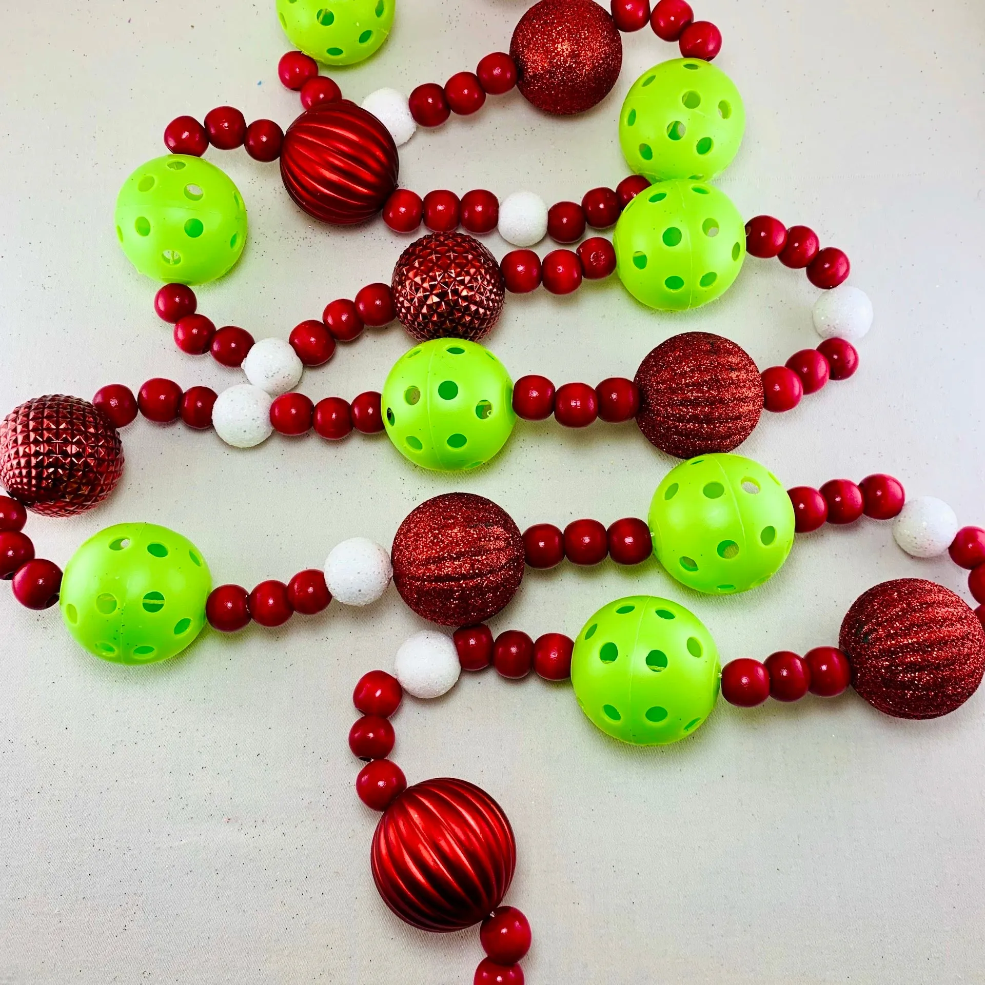 Design Your Own Pickleball Holiday Garland | Pickleball Christmas Gifts And Decor