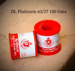 DL Platinum Solder Wire 100g – 22 Gauge 63/37 Grade Solder Wire