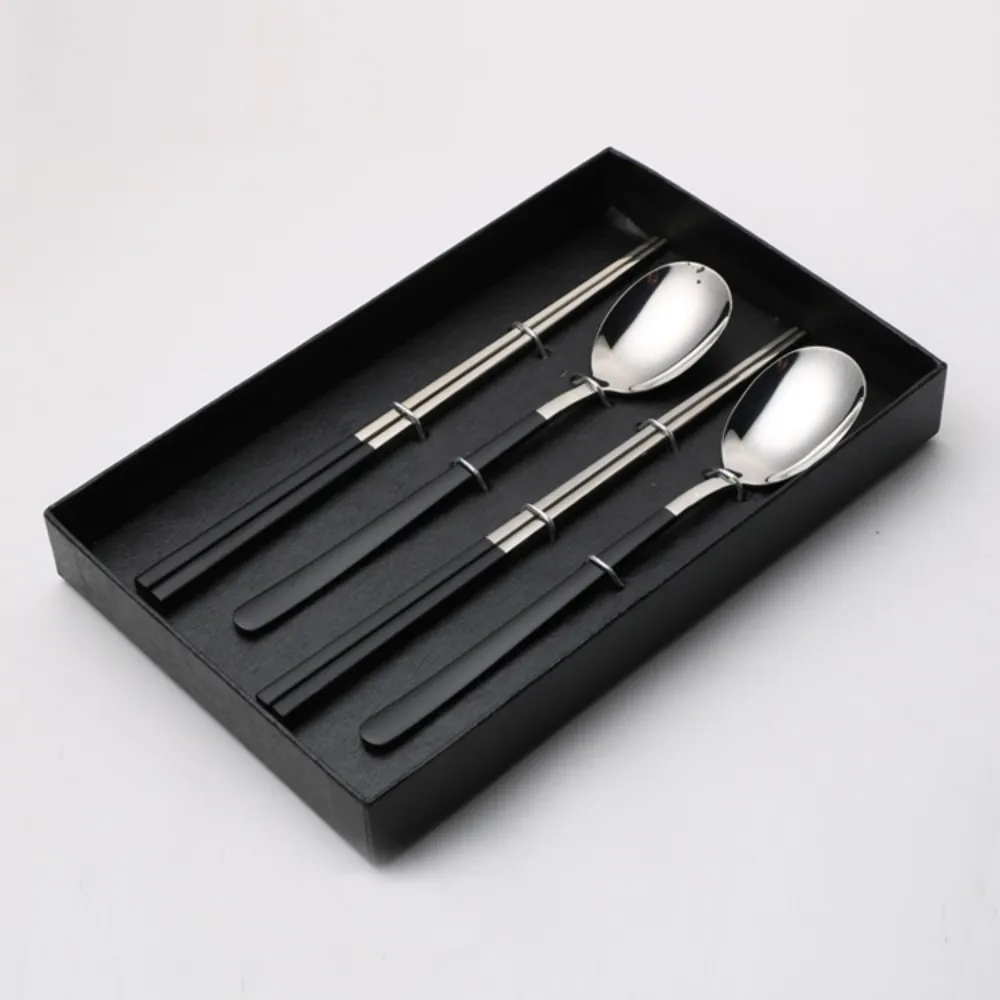 Elegant Spoon & Chopstick Wedding Flatware Set