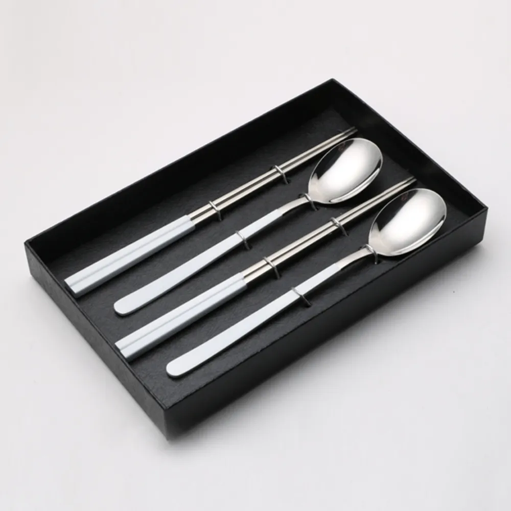 Elegant Spoon & Chopstick Wedding Flatware Set