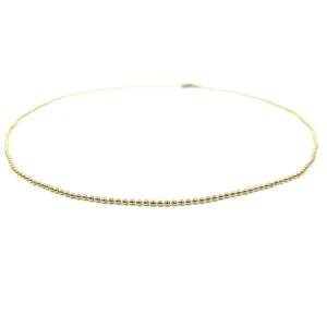 Erin Gray 14k Gold Filled 15.5" Beaded Bliss Necklace - Waterproof