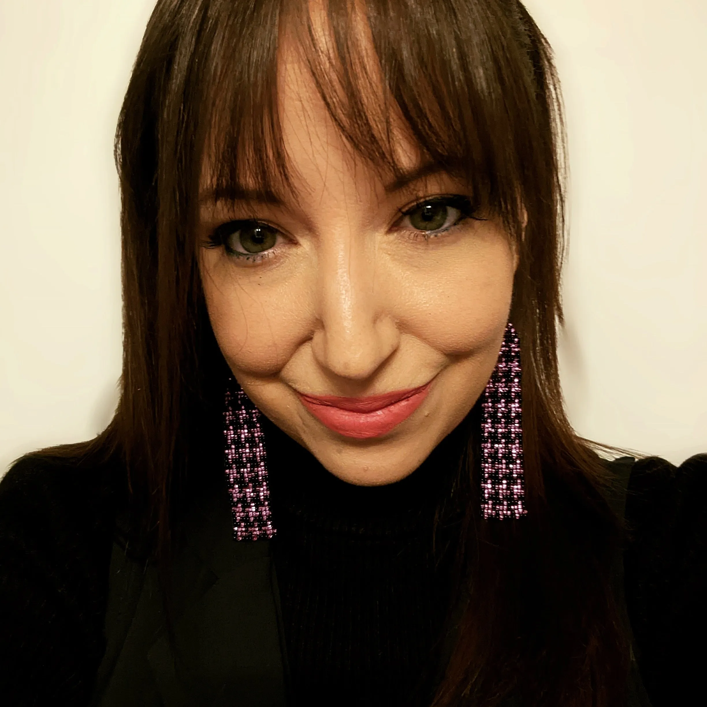 Flower Beaded Earrings