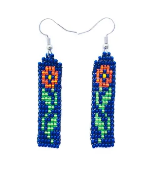 Flower Beaded Earrings