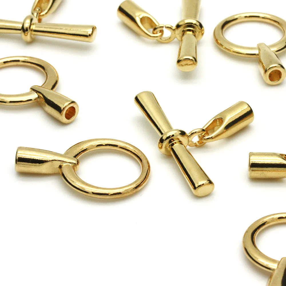 Glue in Toggle 3.2mm Gold Plated - Pack of 1