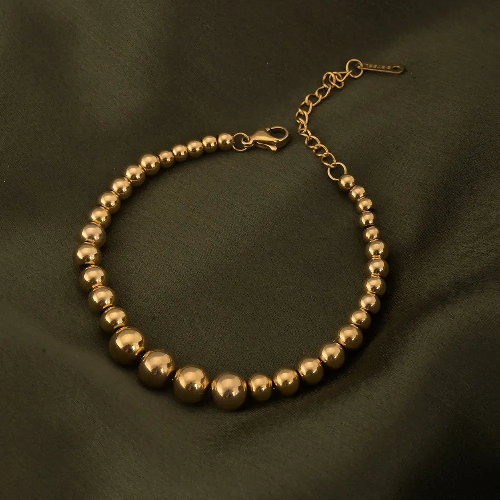 Gold Beaded Bracelet