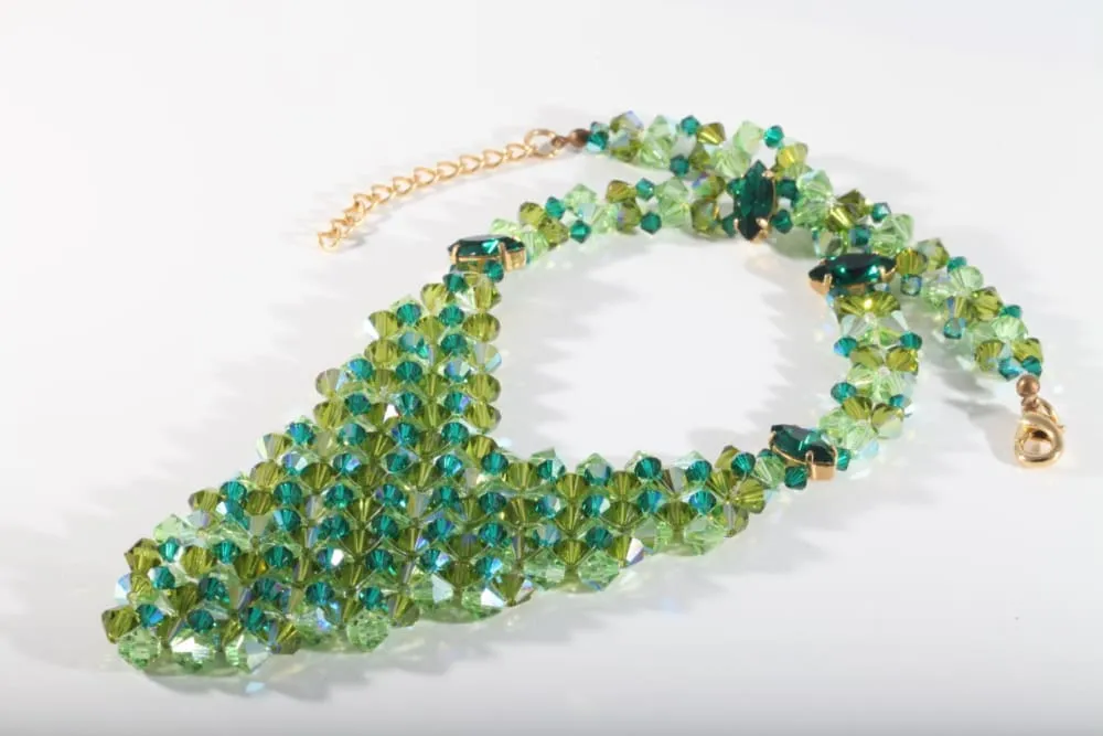 Green Beaded Necklace