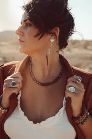 I Belong To Myself Brown Agate Necklace