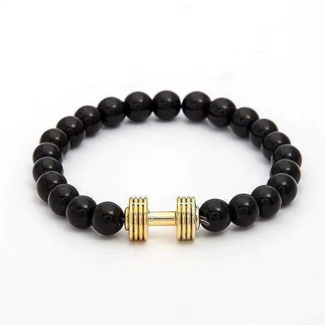 Imperial Gold &amp Onyx Black Crown Bracelet