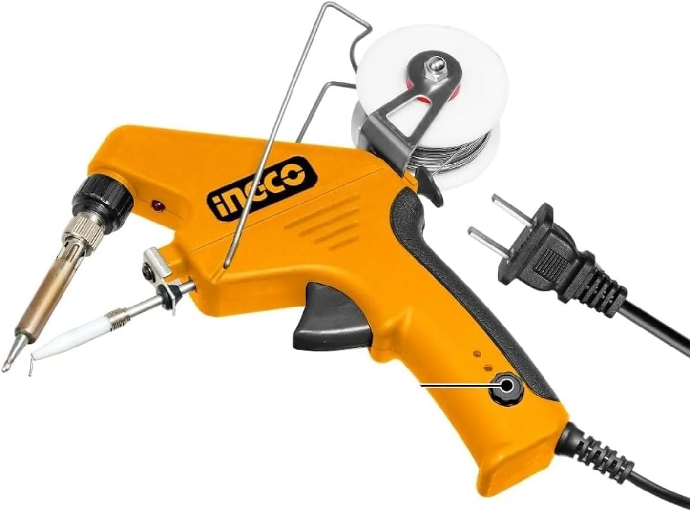 INGCO ELECTRIC SOLDERING IRON GUN WITH SOLDER FEEDER 90 Watt ADJUSTABLE TEMERATURE- SI016732