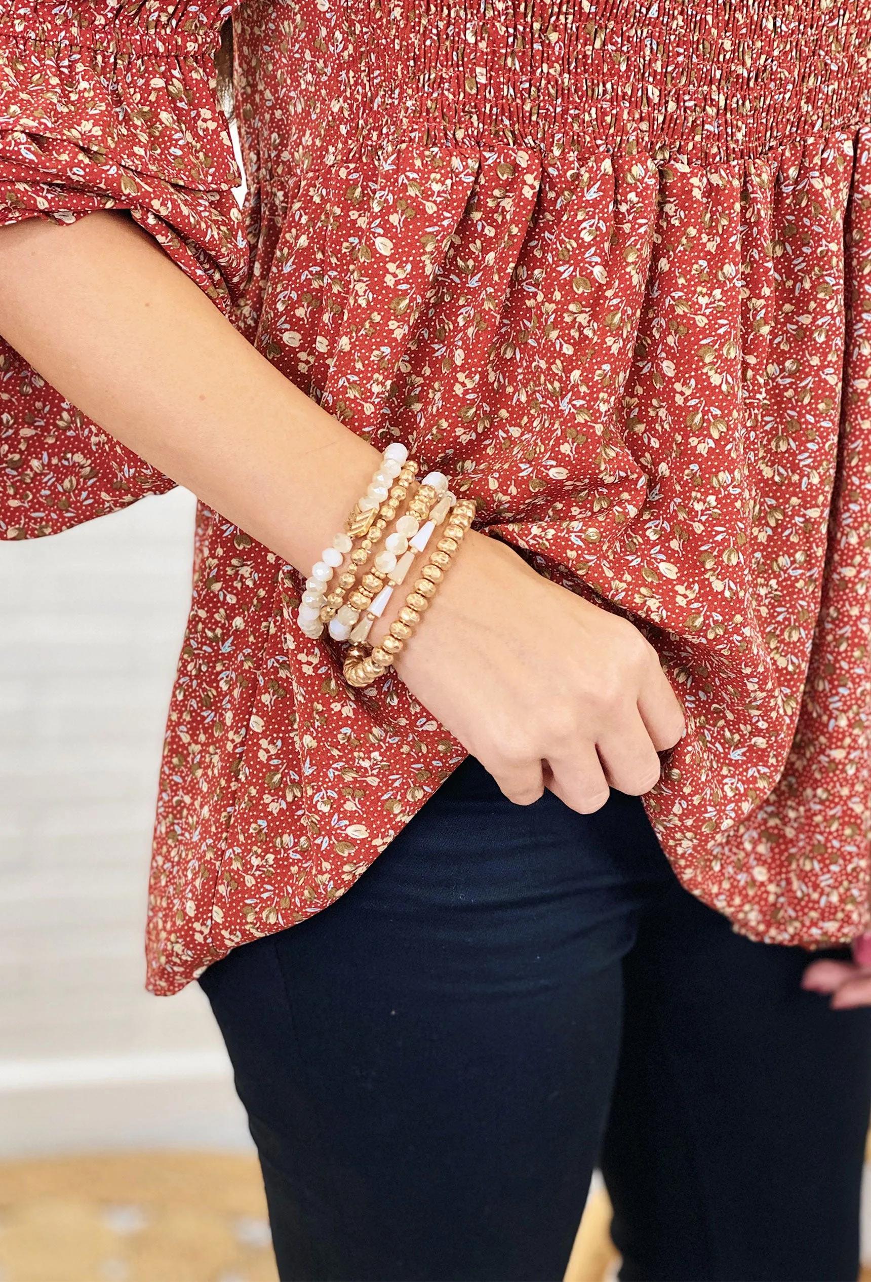 Ivory Arrow Bracelet Set