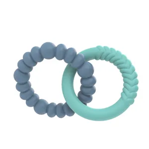 Jellystone Sunshine Teether - Soft Mint & Soft Blue