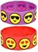 Kicko Emoji Smile Emoticon Silicone Wristband Bracelets - 24 Emoji Face Mood Friendship