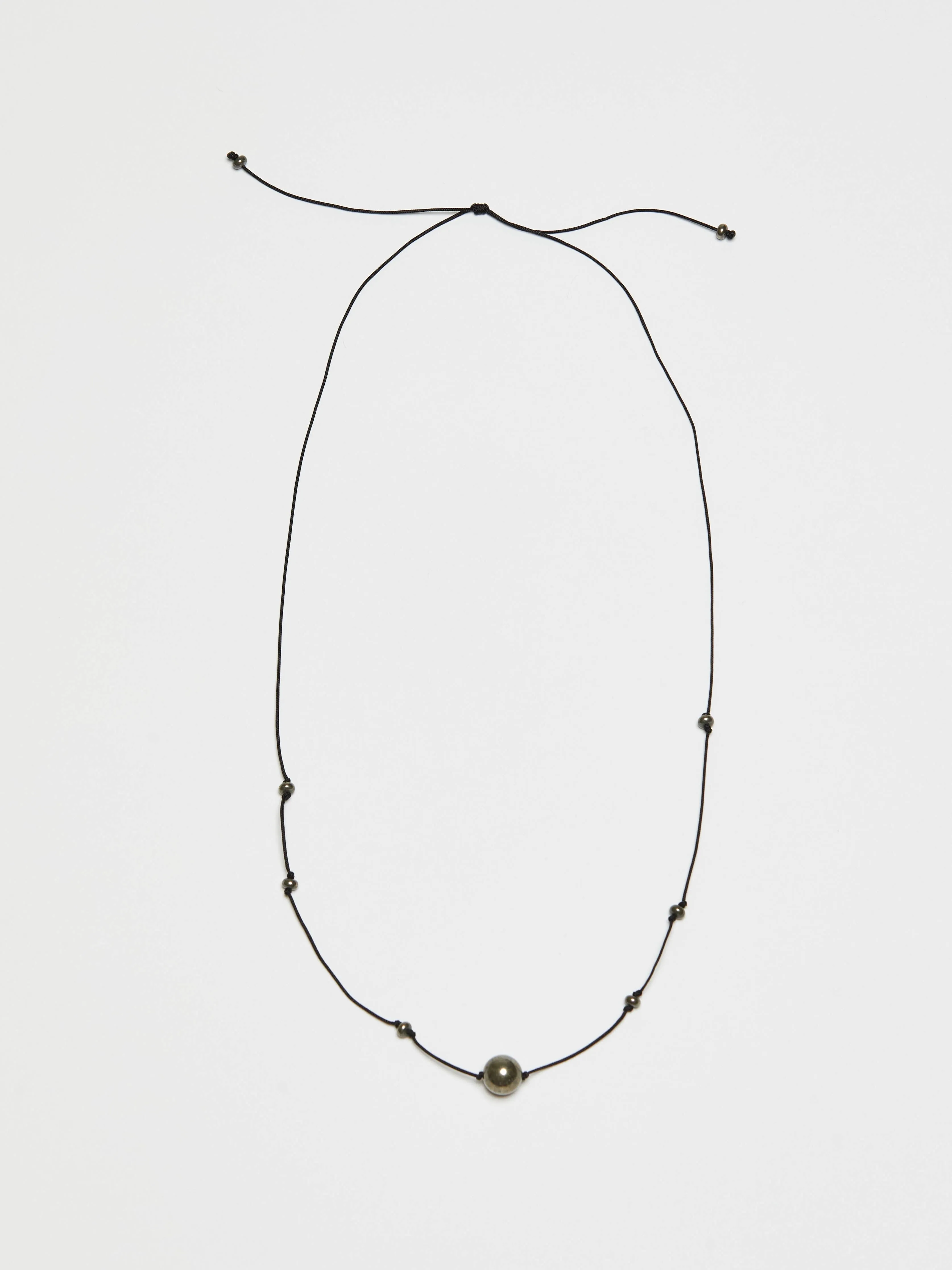 Knotted Pyrite Necklace