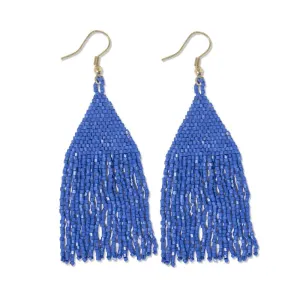 Lexie Solid Beaded Fringe Earrings