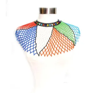 Malikia Long Beaded Bib Necklace 09