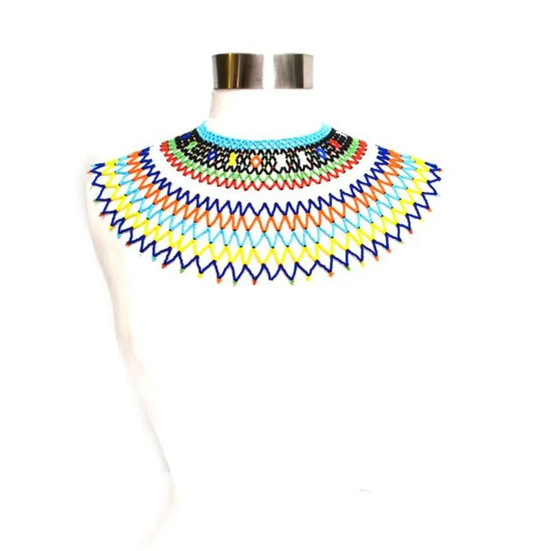 Malikia Medium Beaded Bib Necklace 01