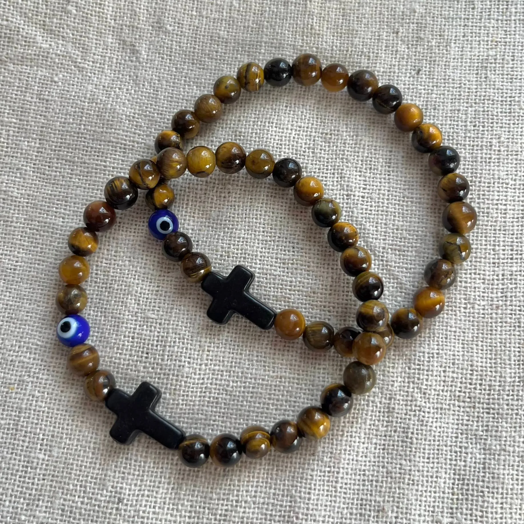 Mati Evil Eye Bracelet - Tiger Eye