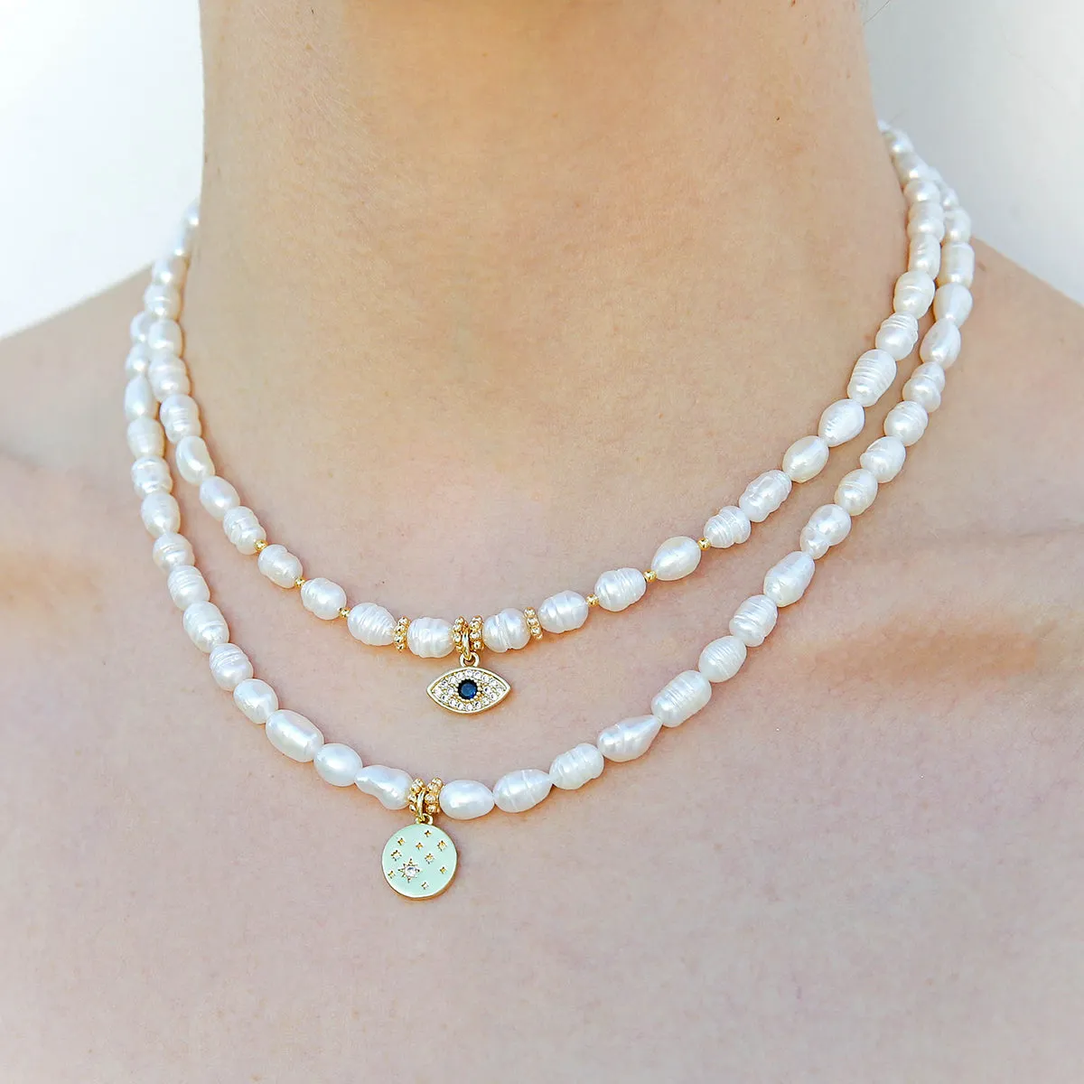 Moon Pearl Necklace