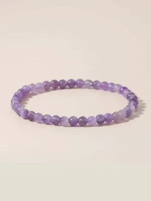 Purple Crystal Beaded Bracelet Bead-string Bracelet Jewelry Accessory for Women