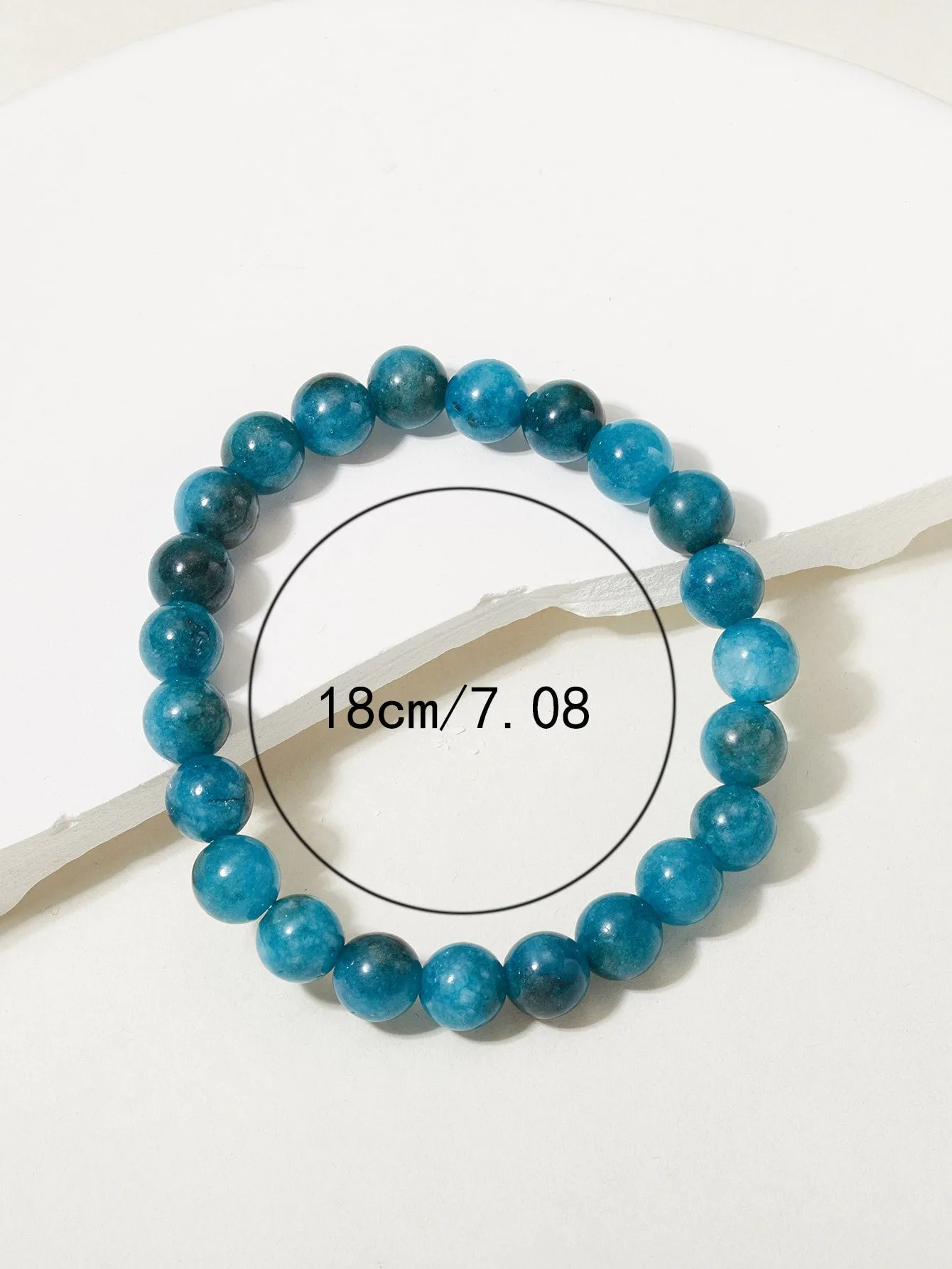 Space Blue Stone Beaded Bracelet Bead-string Bracelet Jewelry Accessory for