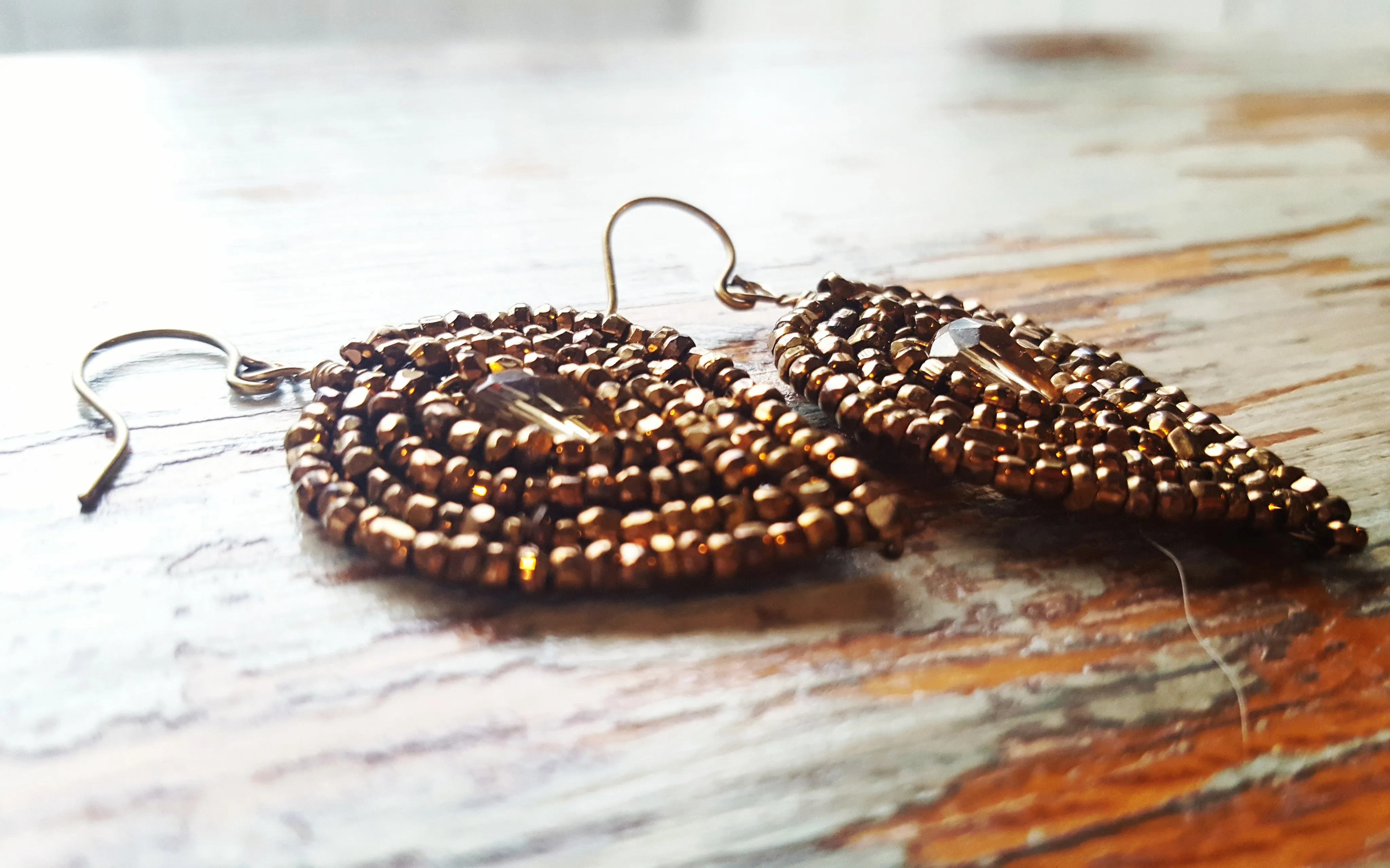 Special Edition Bronze Beaded Earrings