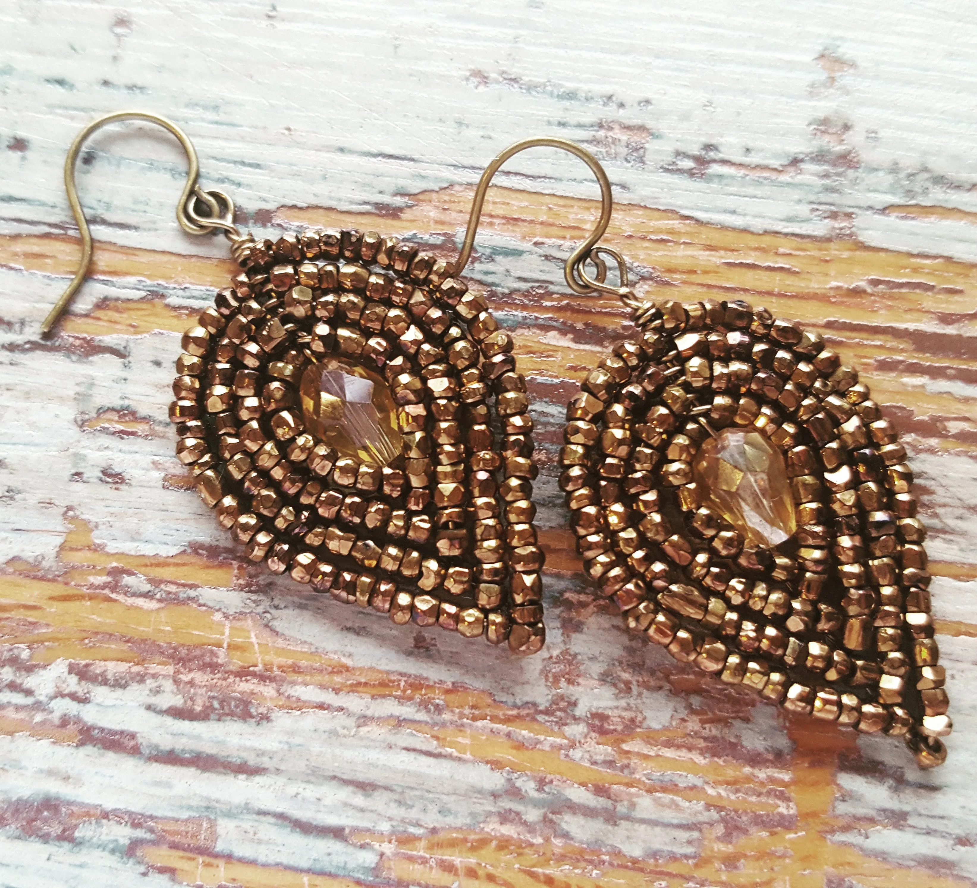 Special Edition Bronze Beaded Earrings