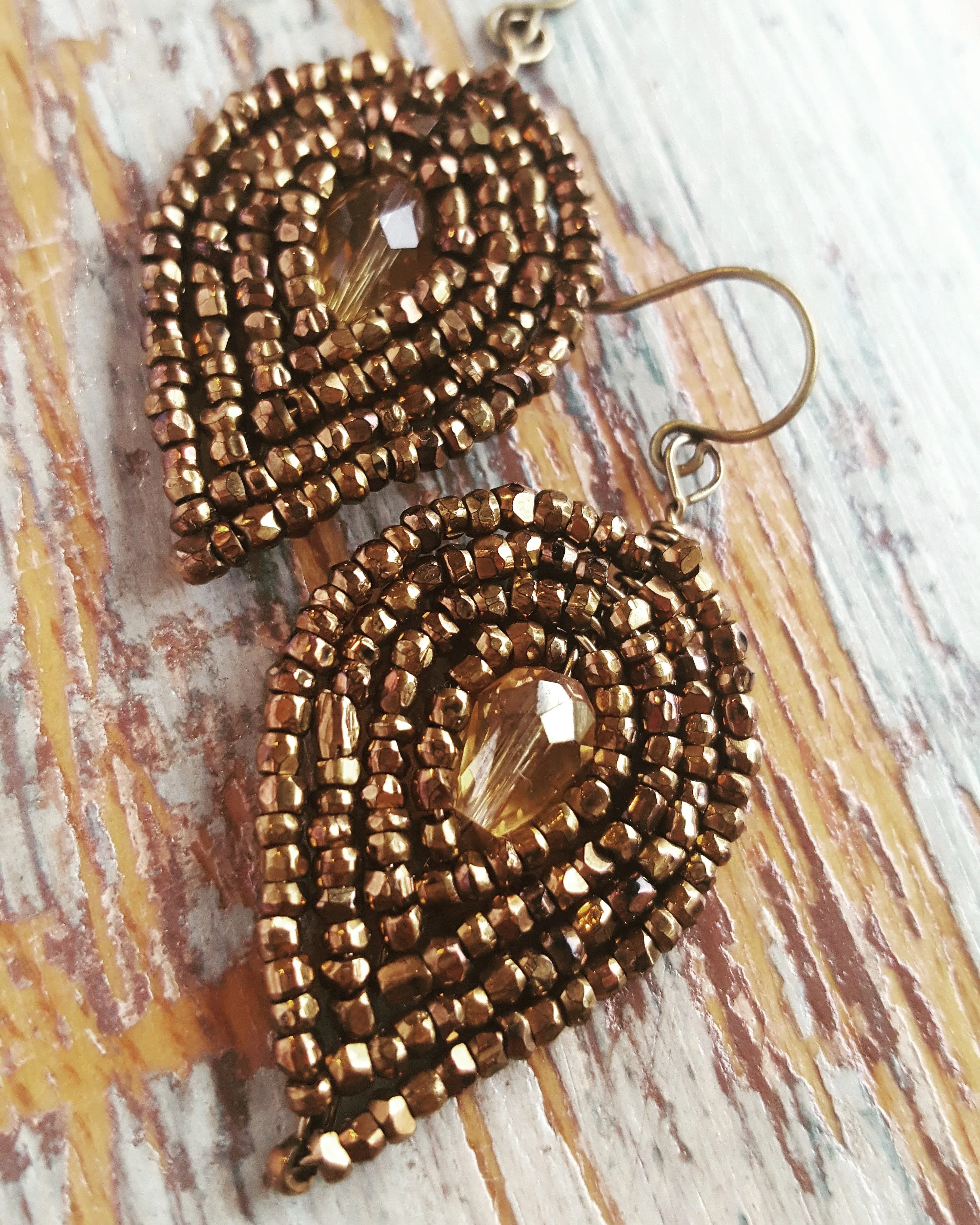 Special Edition Bronze Beaded Earrings