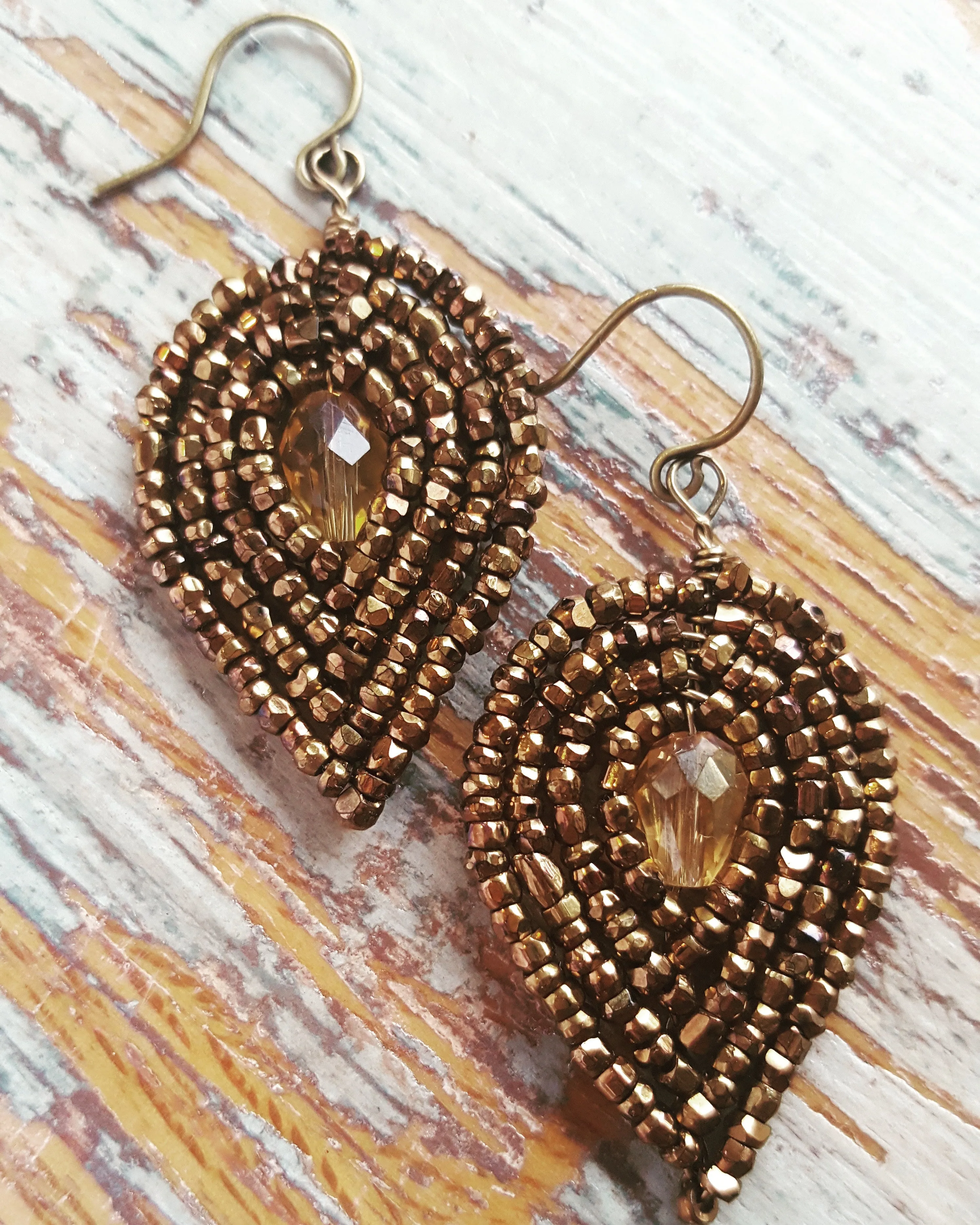 Special Edition Bronze Beaded Earrings