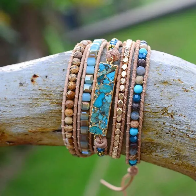 Turquoise Treasure Wrap Bracelet