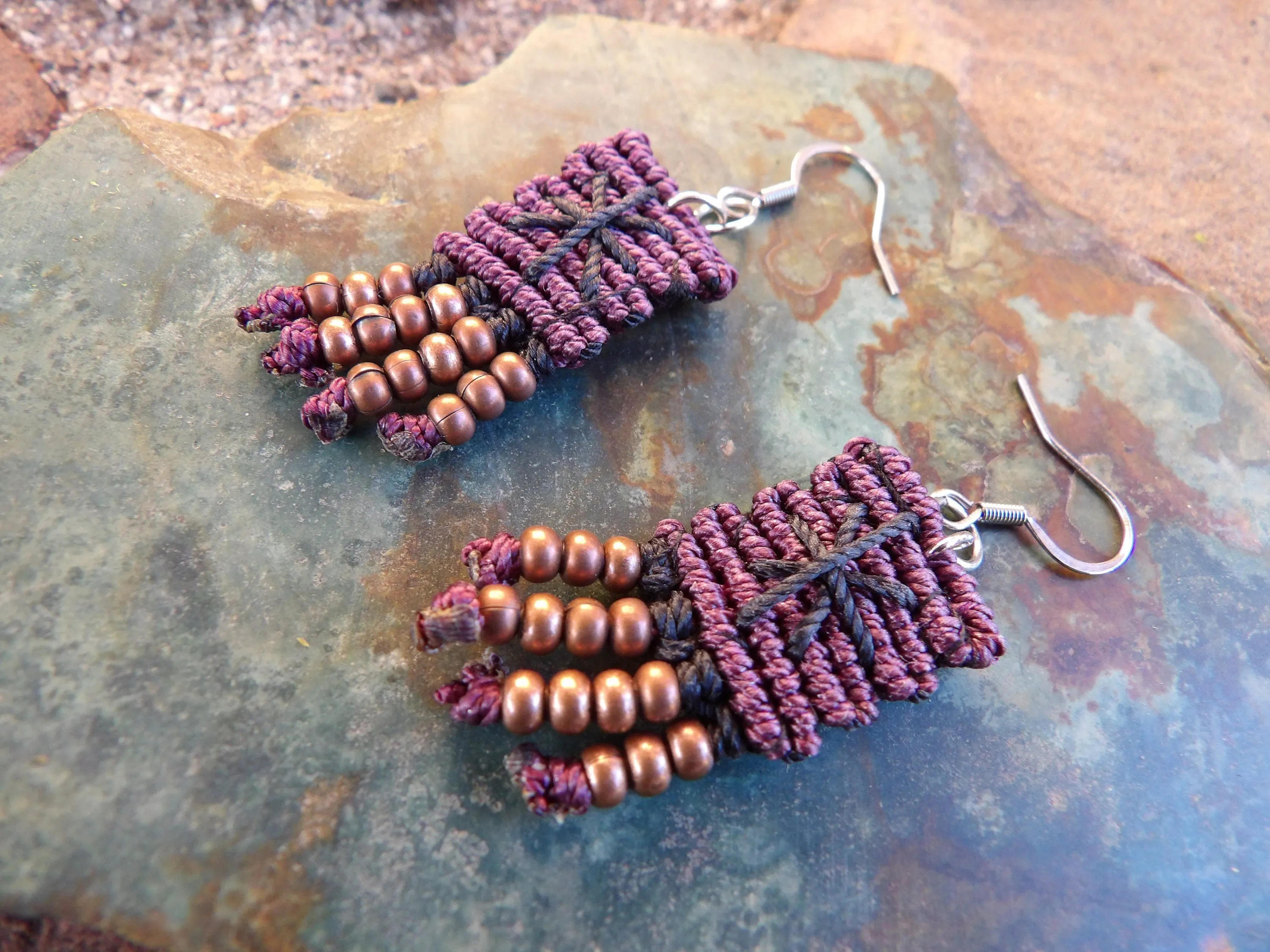 Unique Macrame Earrings