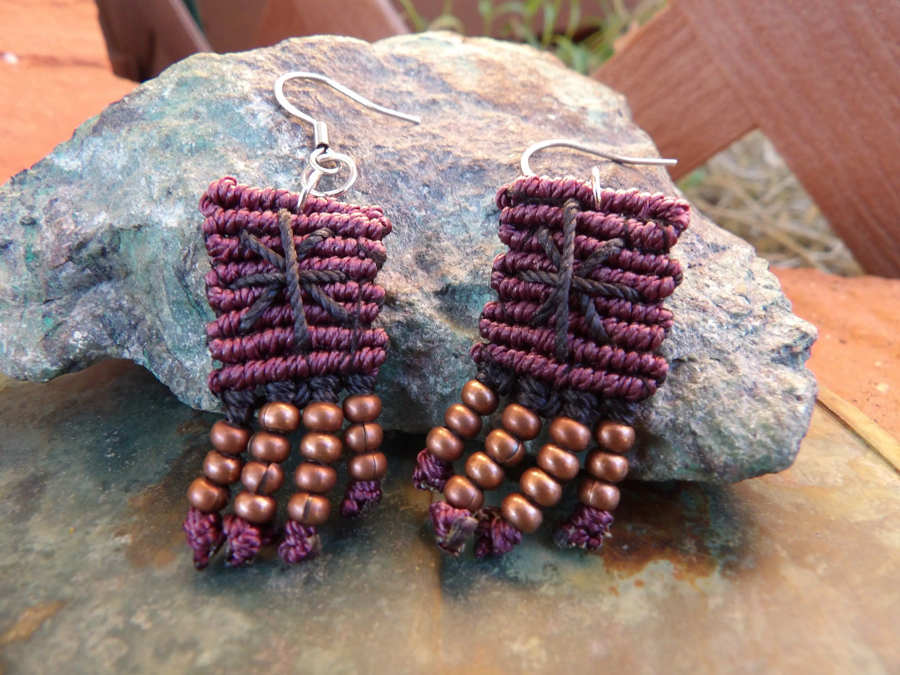 Unique Macrame Earrings