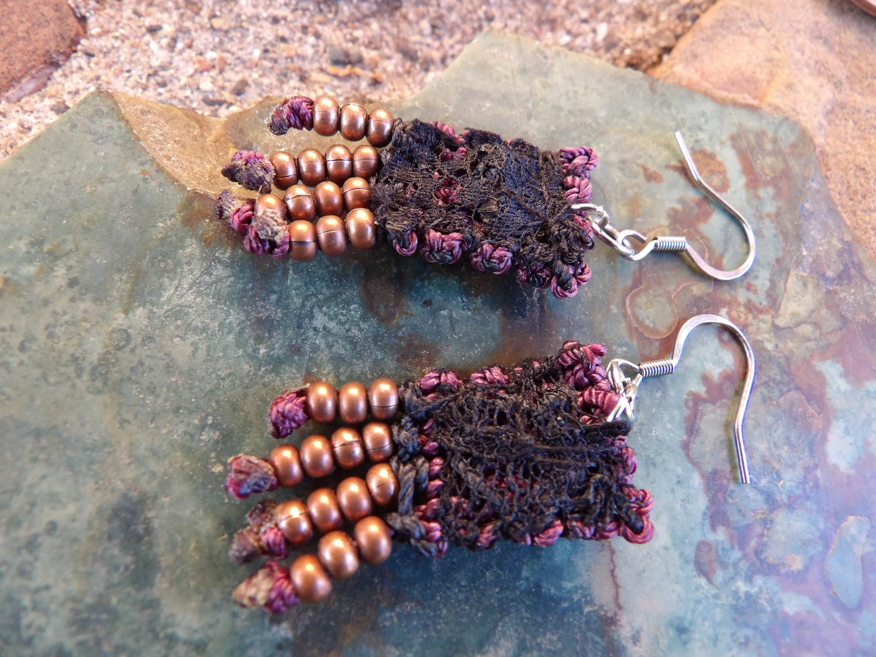 Unique Macrame Earrings